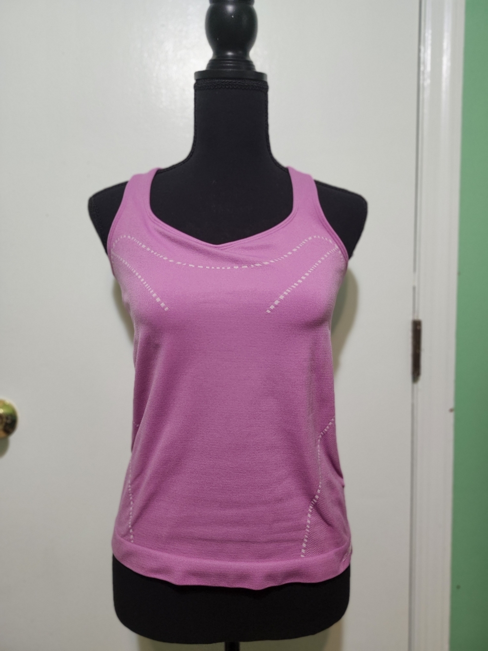 New Balance Pink Racerback Performance Tank - Picture 1 of 7